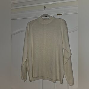 VGUC Lucia Cream Mock Neck Turtleneck XL